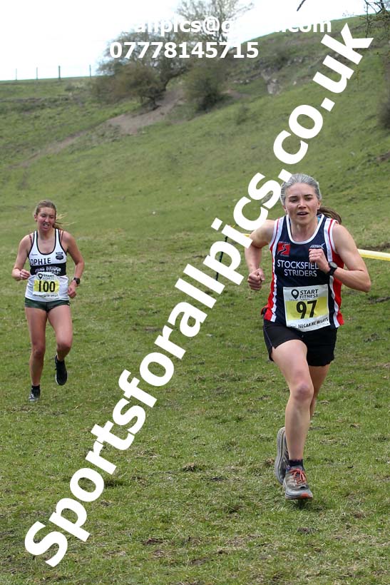 Masters men 2021 NECAA Cross Country Relays, Thornley Farm, Peterlee, Saturday, April 10th. Photo: David T. Hewitson/Sports for All Pics